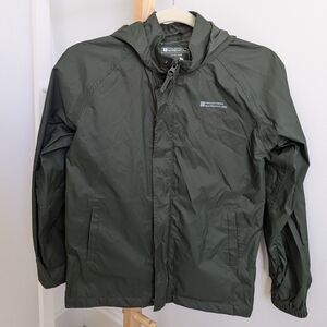 Kids Olive Green Rain Jacket
